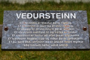 Sólheimar Grímsnes veðursteinn